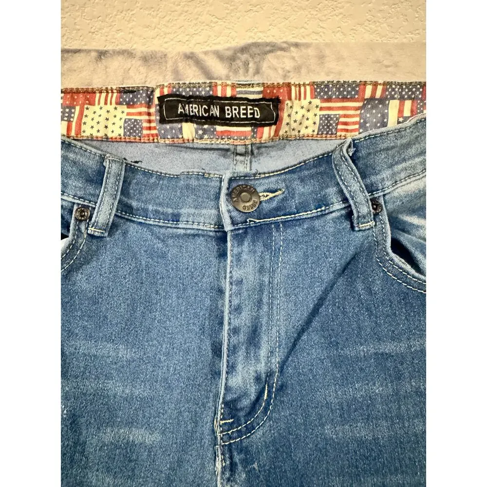 American Breed distressed jeans men 36‎